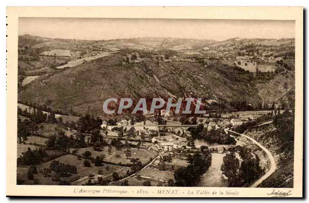 Die Tal der Sionle — MENAT — Die pittoreske Auvergne — Jaisot - Vorderseite