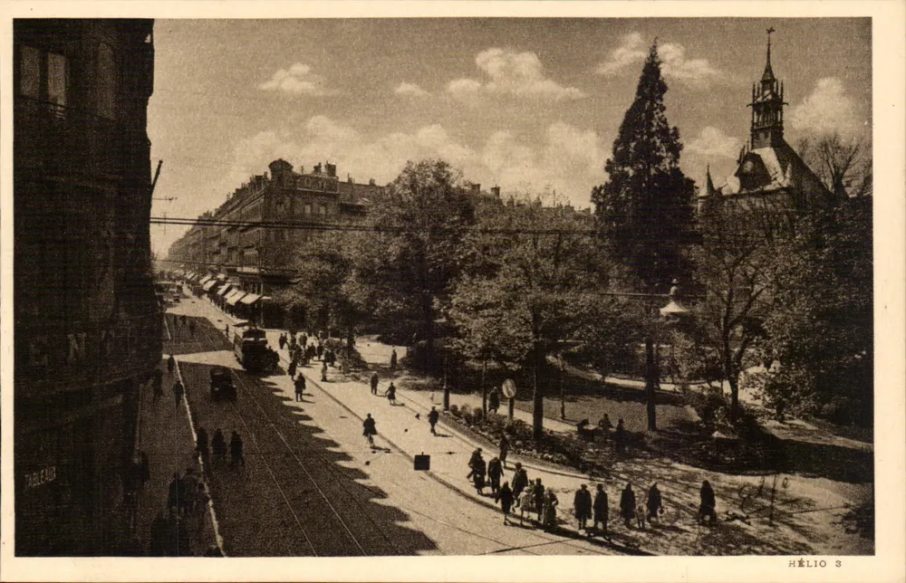Toulouse - Die Rue d'Albace-Lorrains und der Square du Capitole — Héliogravure Labouche & Cie, n°36 - Vorderseite
