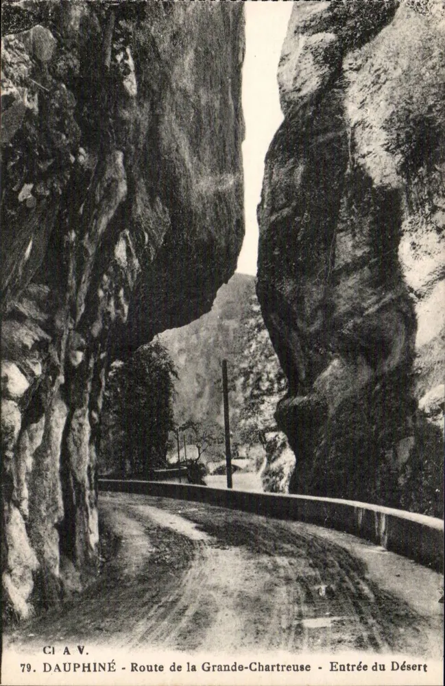 Eingang zum Wüsten — Route de la Grande-Chartreuse — Dauphiné - Vorderseite
