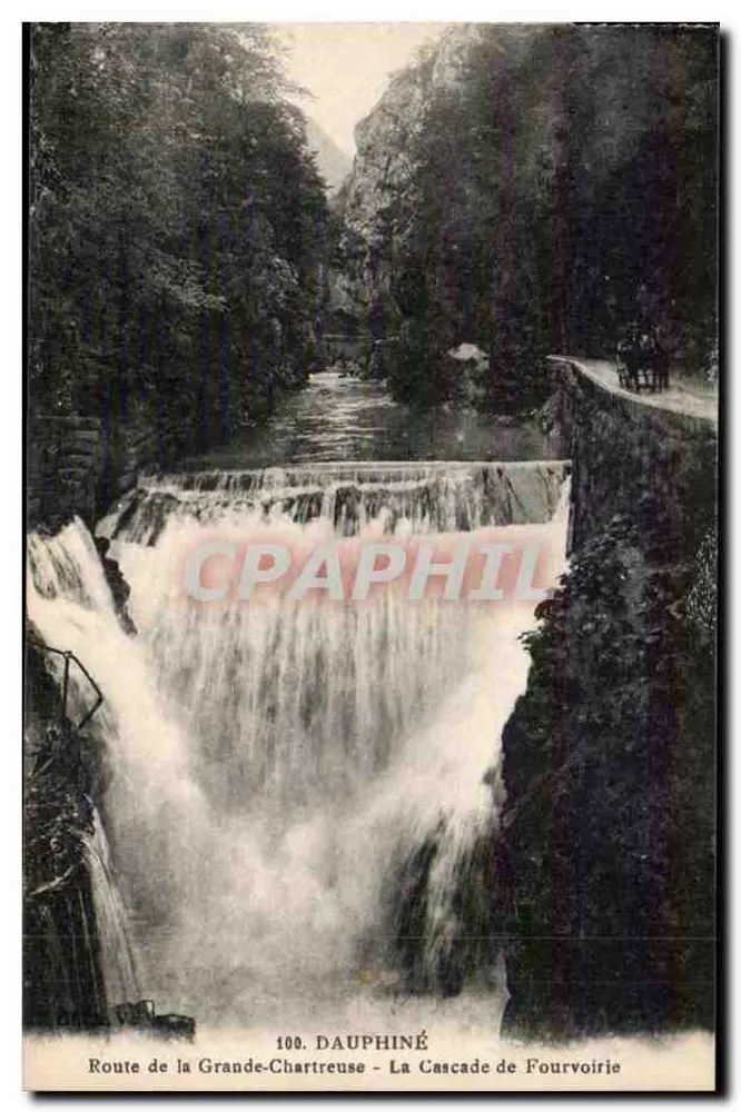 Die Fourvoirie-Wasserfälle — Route der Grande-Chartreuse — Dauphiné, Nr. 100 - Vorderseite