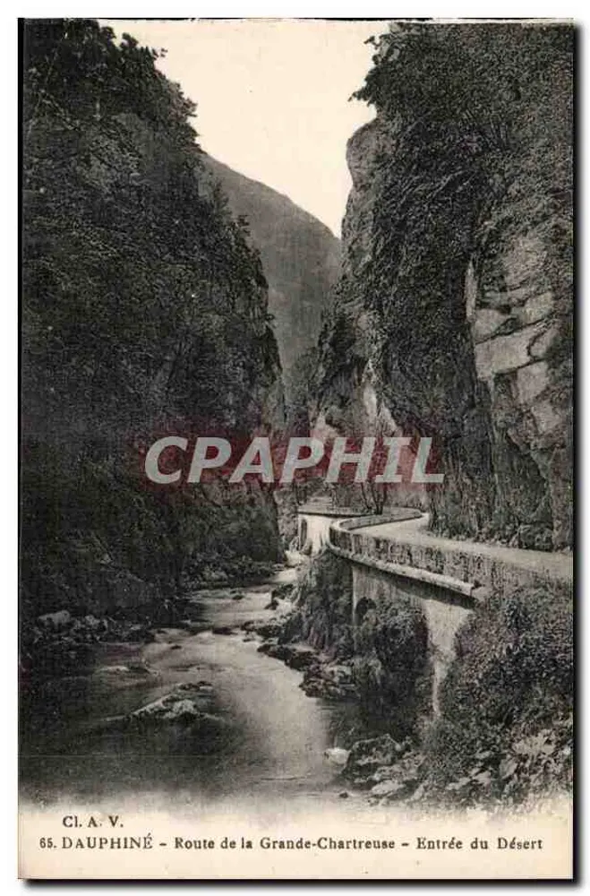 Eingang in den Wüsten — Route de la Grande-Chartreuse — Dauphiné - Vorderseite