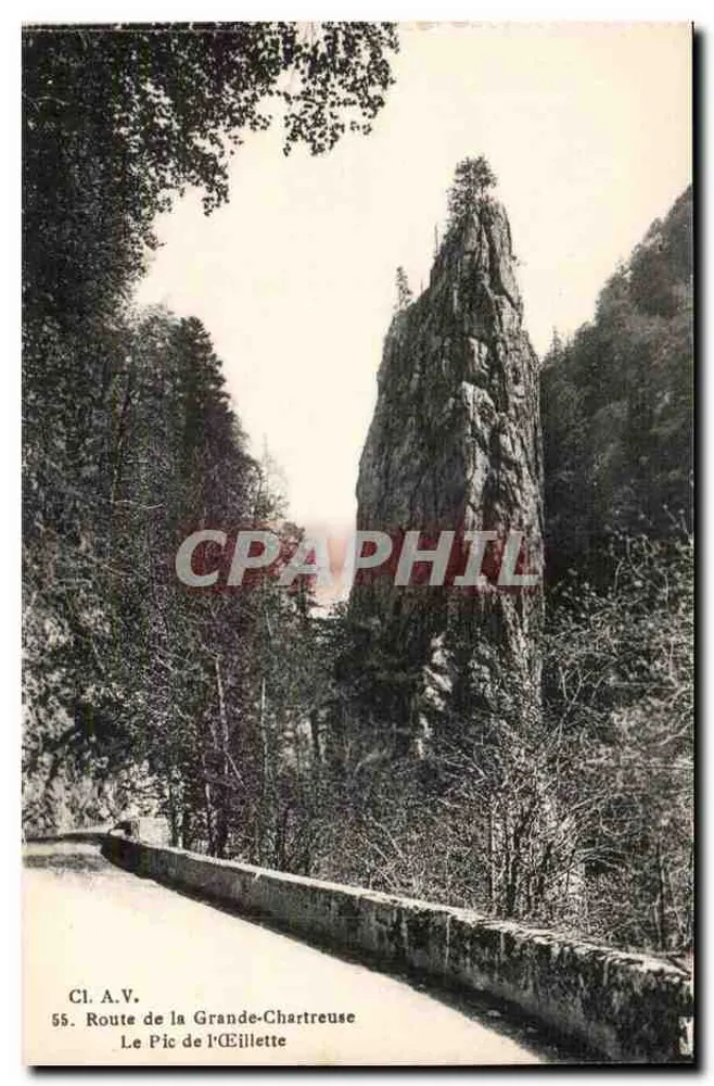 Route de la Grande-Chartreuse — Le Pic de l'Éillette — Cl. A.V. n°55 - Vorderseite