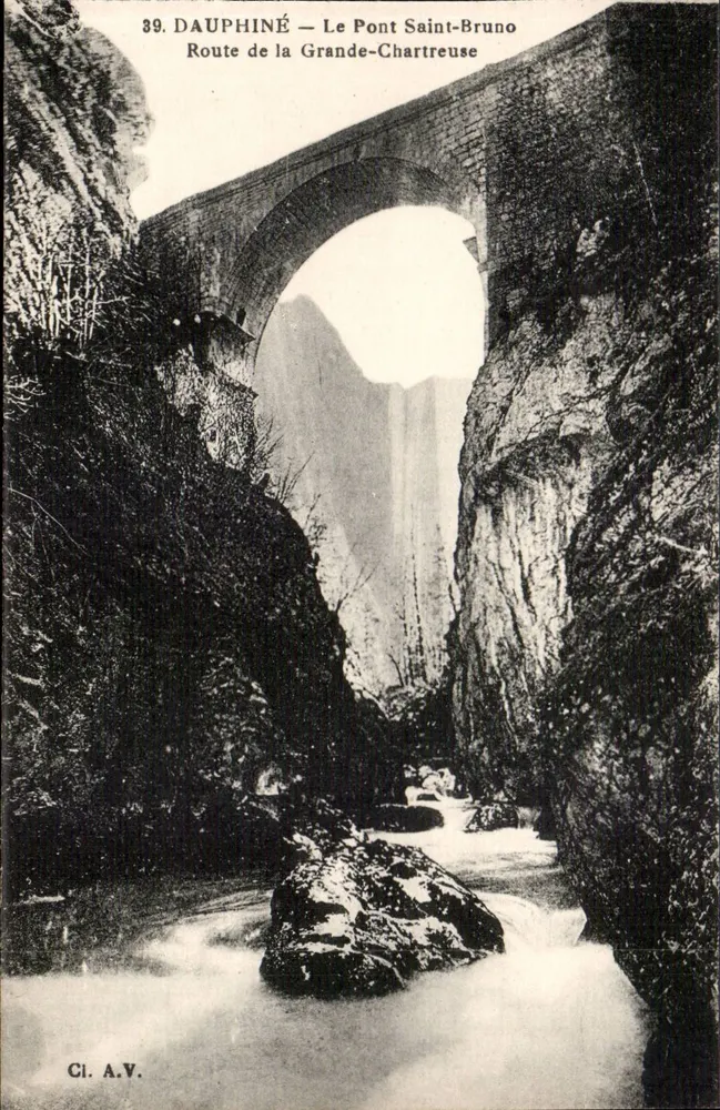 Dauphiné — Le Pont Saint-Bruno — Route de la Grande-Chartreuse — Ci. A.V. n°39 - Vorderseite