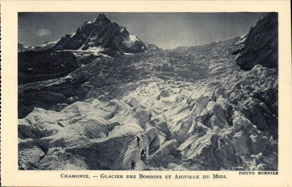Chamonix — Glacier des Bossons und Aiguille du Midi — Photo Monnier - Vorderseite
