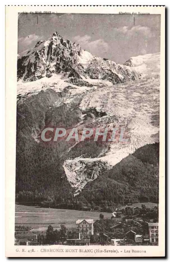 Chamonix Mont Blanc — Les Bosses — G.R. 418 — editor L. Faurez, Annecy (Haute-Savoie) - Frente