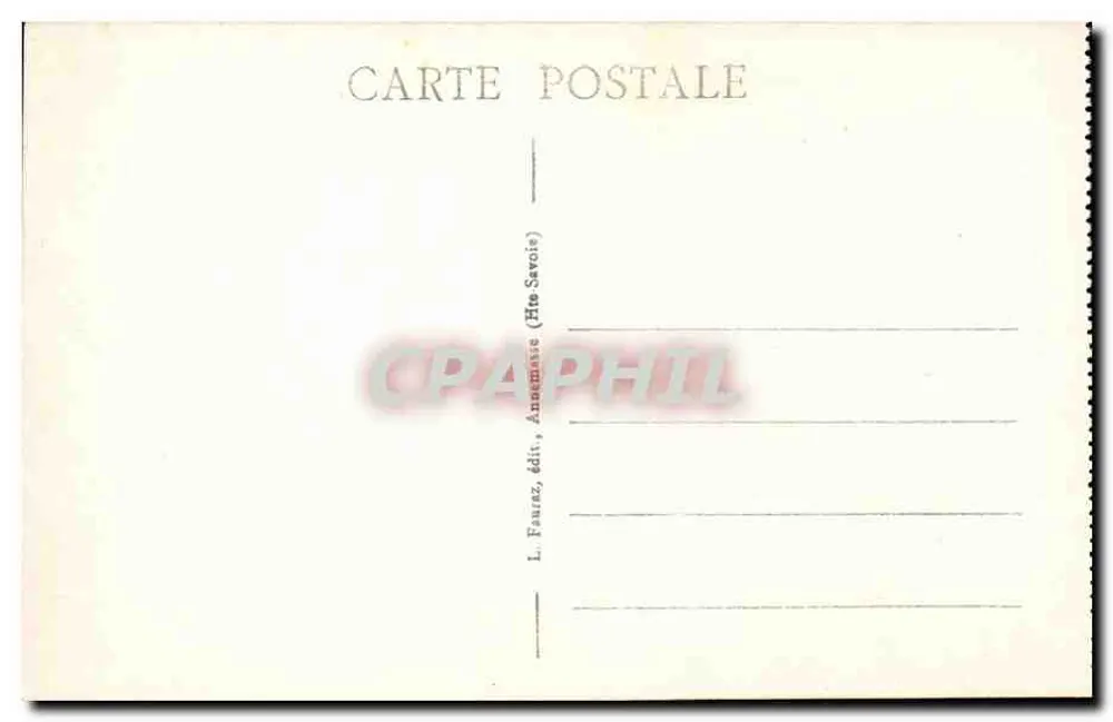Chamonix-Mont-Blanc (Haute-Savoie) — Le Grépon — Abstieg vom Grand Diable — 1942 — L. Faurez, Verlag - Rückseite