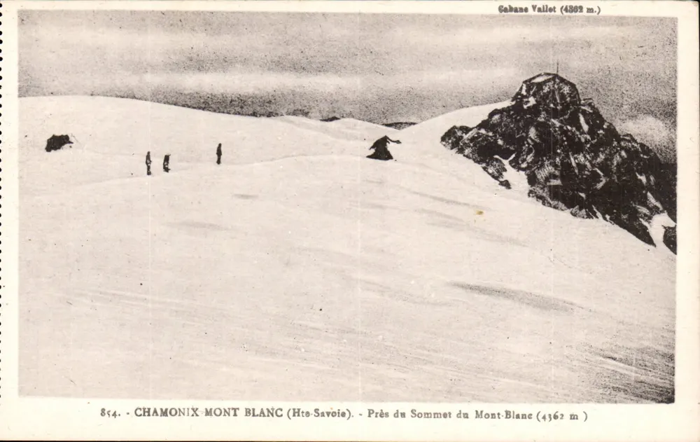 Chamonix-Mont Blanc — Nahe dem Gipfel des Mont-Blanc (4362 m) — L. Fonnez, Verlag (Haute-Savoie) - Vorderseite
