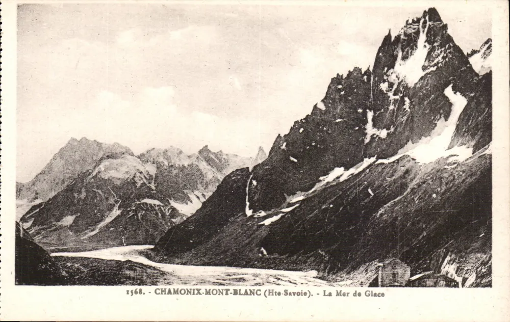 O Mar de Gelo — Chamonix-Mont-Blanc (Haute-Savoie) — n°1568 - Frente