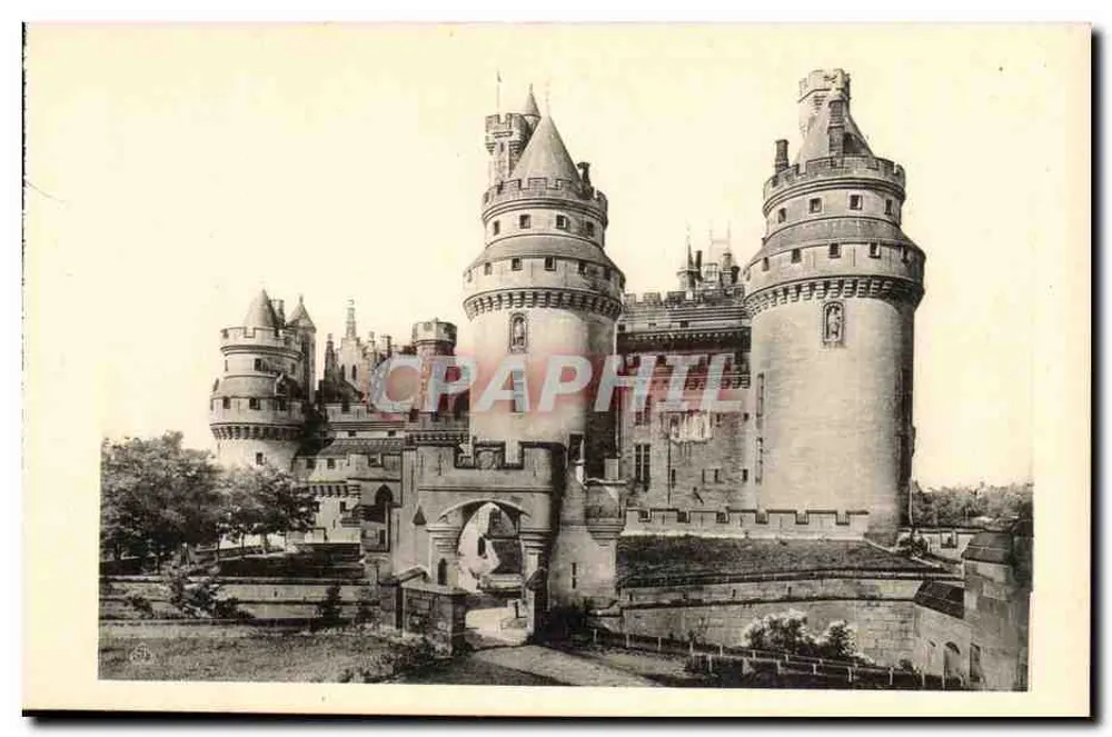 Schloss Pierrefonds — Türme von Julius Cäsar und Karl dem Großen — Edition der historischen Denkmäler - Vorderseite