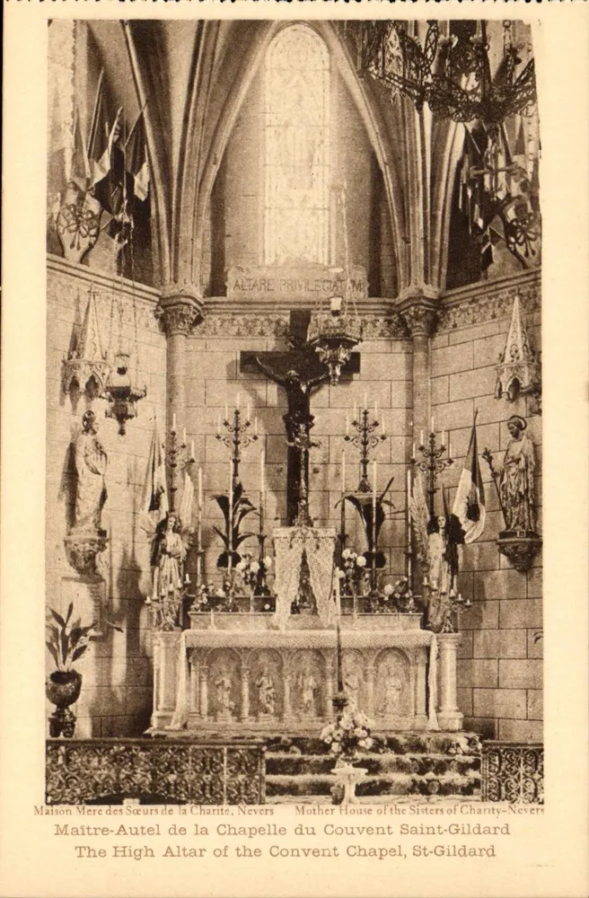 Altar des Konvents der Schwestern der Caritas, Nevers — Verlag Asirard, Jaug et Cie, Paris - Vorderseite