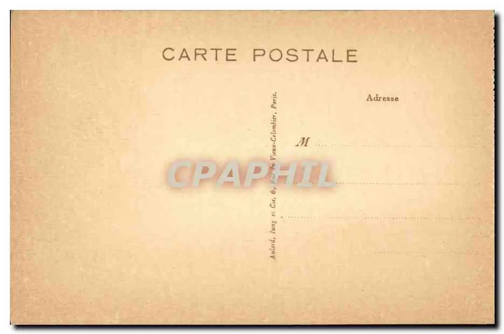 Cabeça de Santa Bernadette em sua cápsula — Maison Mère das Irmãs da Caridade de Nevers — editor: A. Jang & Cie, Paris - Verso