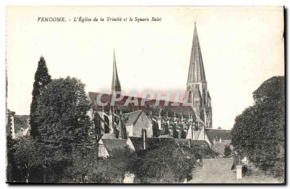 Vendôme - Die Kirche der Dreifaltigkeit und der Square Beloi - Vorderseite