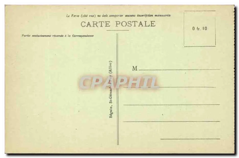 Bourbon-l'Archambault — Place de la Fontaine — Idsol, n°2076 - Rückseite