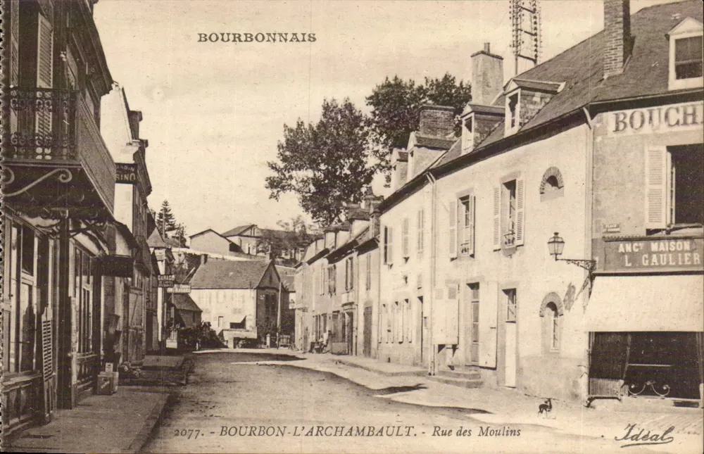 Bourbon-l'Archambault — Rue des Moulins — Idsal, n°2077 - Vorderseite