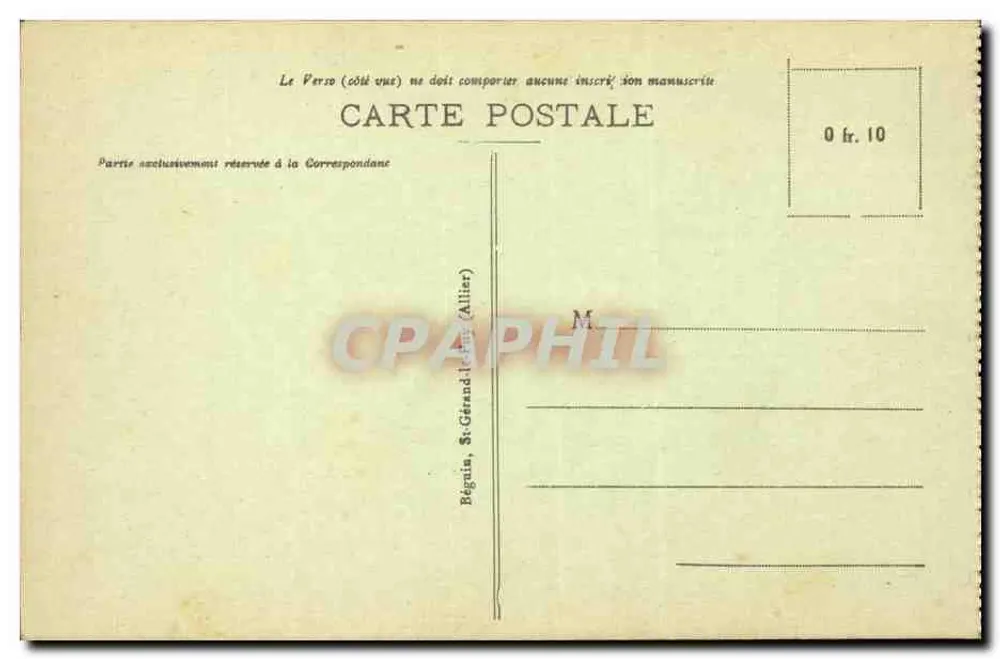 Bourbon-l'Archambault — Rue des Moulins — Idsal, n°2077 - Rückseite