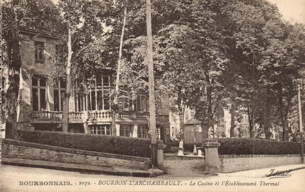 Bourbon-L'Archambault — Das Casino und das Thermalbad — Verlag Ideal, Nr. 2072 - Vorderseite