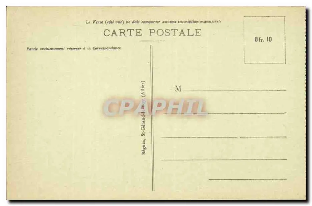 Bourbon-l'Archambault — Vista geral — Ideal, n° 2061 - Verso