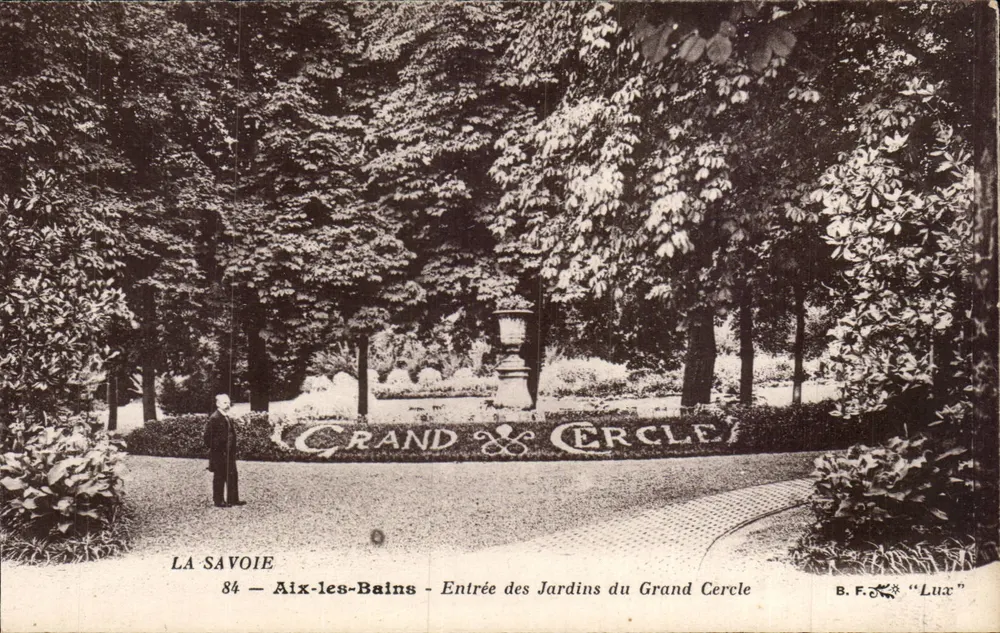 Aix-les-Bains - Eingang zu den Jardins du Grand Cercle — B.F. 'Lux' - Vorderseite