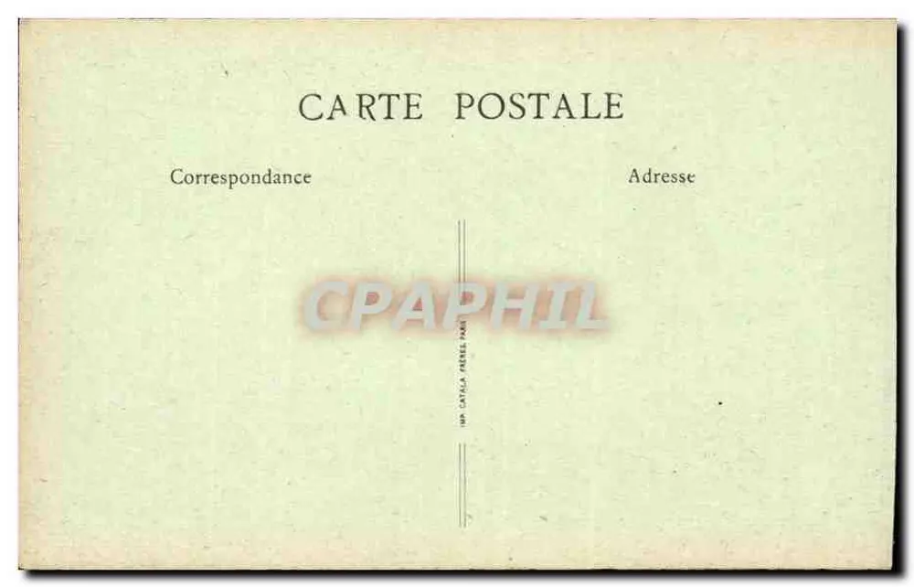Aix-les-Bains — Allgemeiner Blick mit Le Revard und Le Nivolet — Verleger Imp. Catala Perres, Paris - Rückseite
