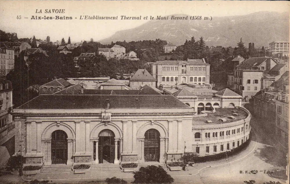 Aix-les-Bains - Das Thermalbad und der Mont Revard (1568 m.) — B.F. "Lina" - Vorderseite