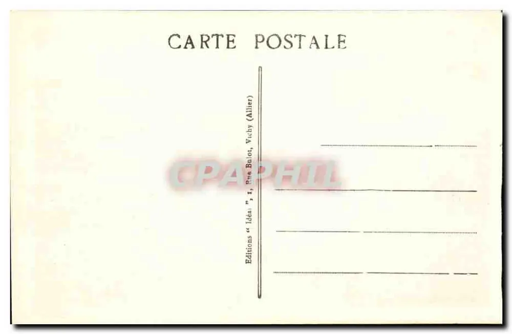 Cume do PUY de DOME — Pastorale — Edições "Idea", Vichy (Allier) - Verso