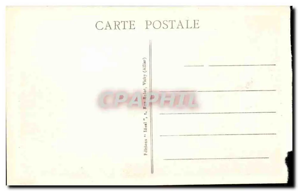 Le PUY DE DOME und der Gipfelzoll — L'AUVERGNE PITTORESQUE — 'Idéal' Editions (Vichy) - Rückseite