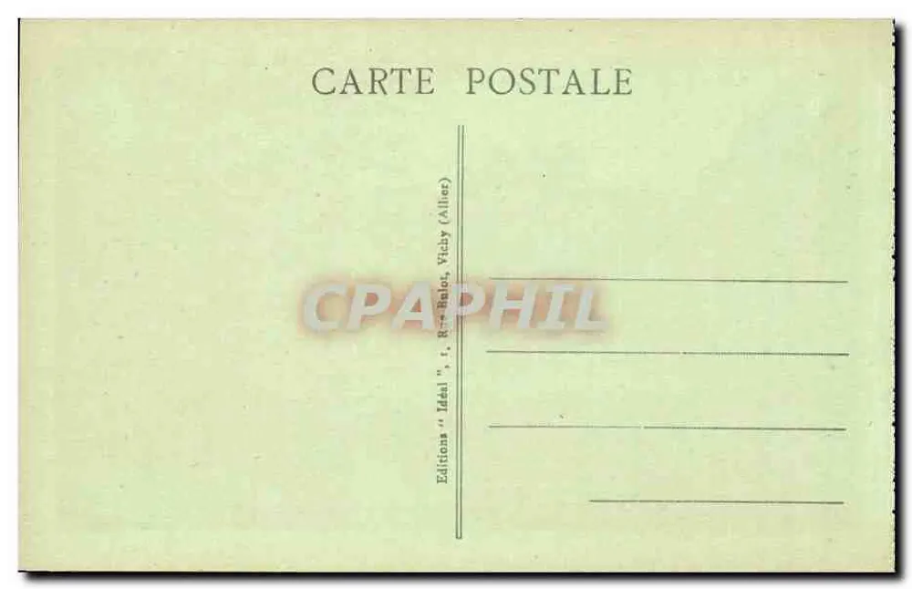 Saint-Nectaire - Das Casino und die Brücke — L'Auvergne Pittoresque, Nr. 3437, Verlag Ideal - Rückseite