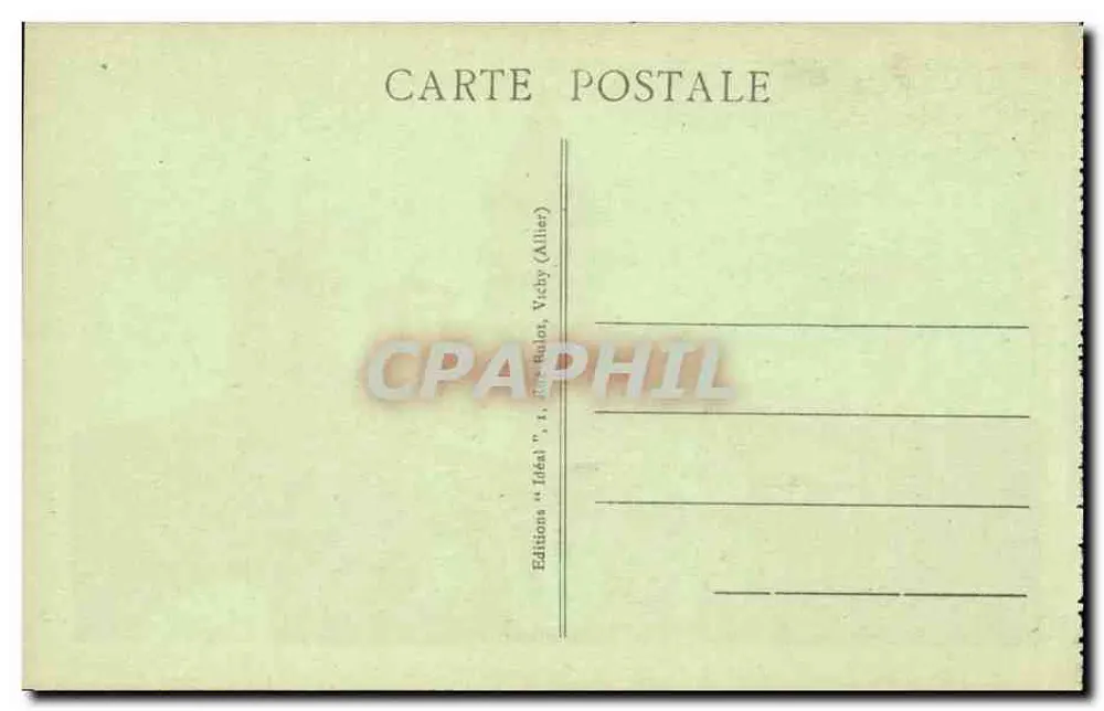 Saint-Nectaire — Die Kirche (Landschaft) — Editions "Idéal", Vichy (Allier) - Rückseite