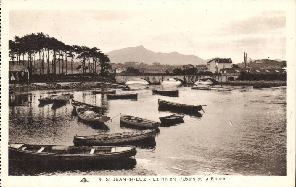 St-JEAN-de-LUZ - Der Fluss L'Uxain und die Rhune — Verlag A. Alsatienne des Arts Photographiques, Straßburg, n°6 - Vorderseite