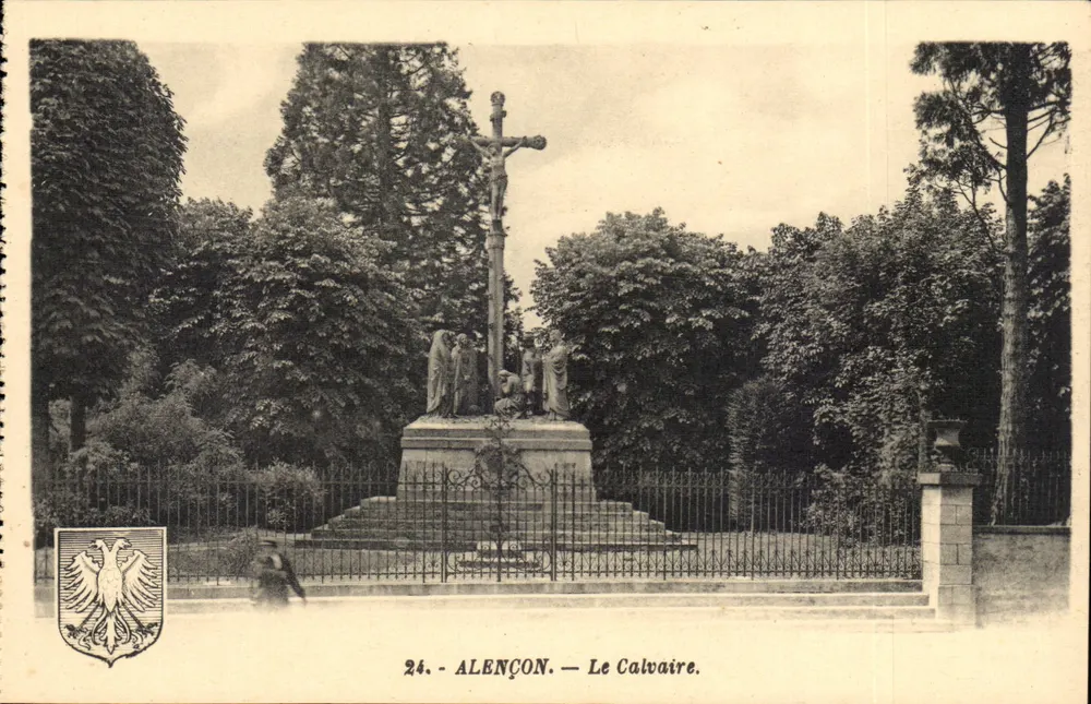 Alençon — O Calvário — 24. — Editor G. Artigaud, Nantes - Frente