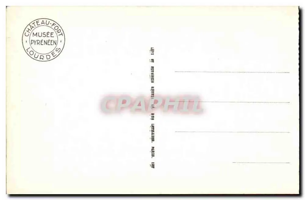 Estátua da Virgem em Lourdes — antiga igreja paroquial — cliché Adia n°3894 - Verso