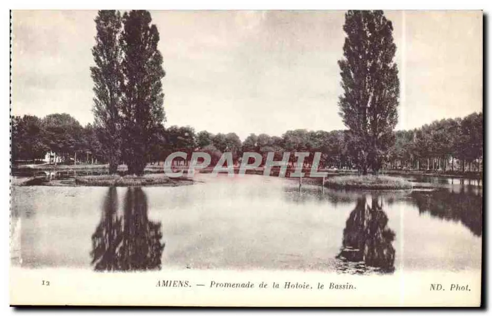 Amiens — Promenade de la Holoie, der Bassin — ND. Phot. - Vorderseite