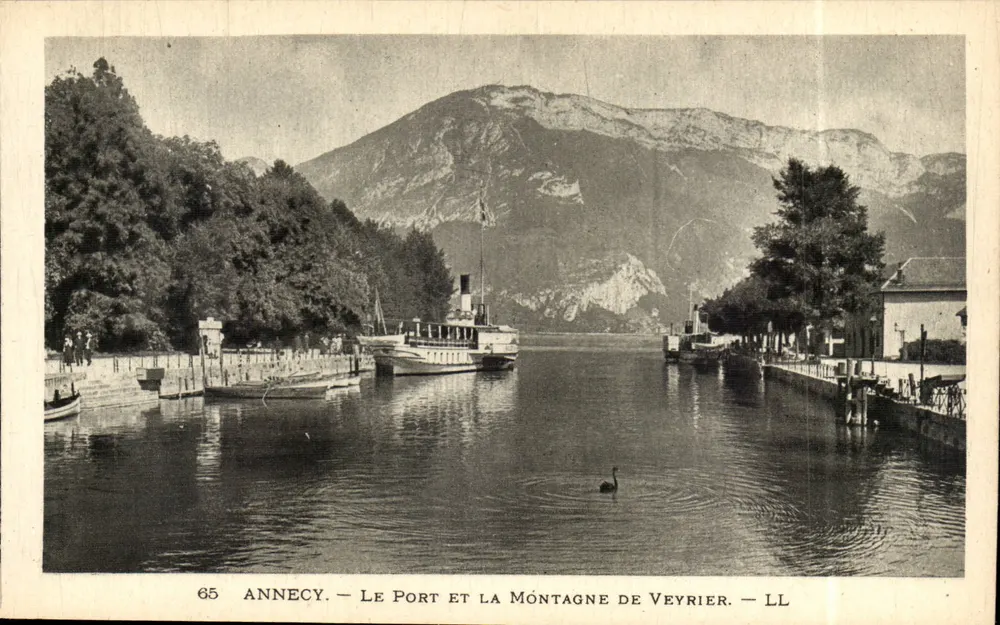 Annecy — Der Hafen und der Berg Veyrier — LL - Vorderseite