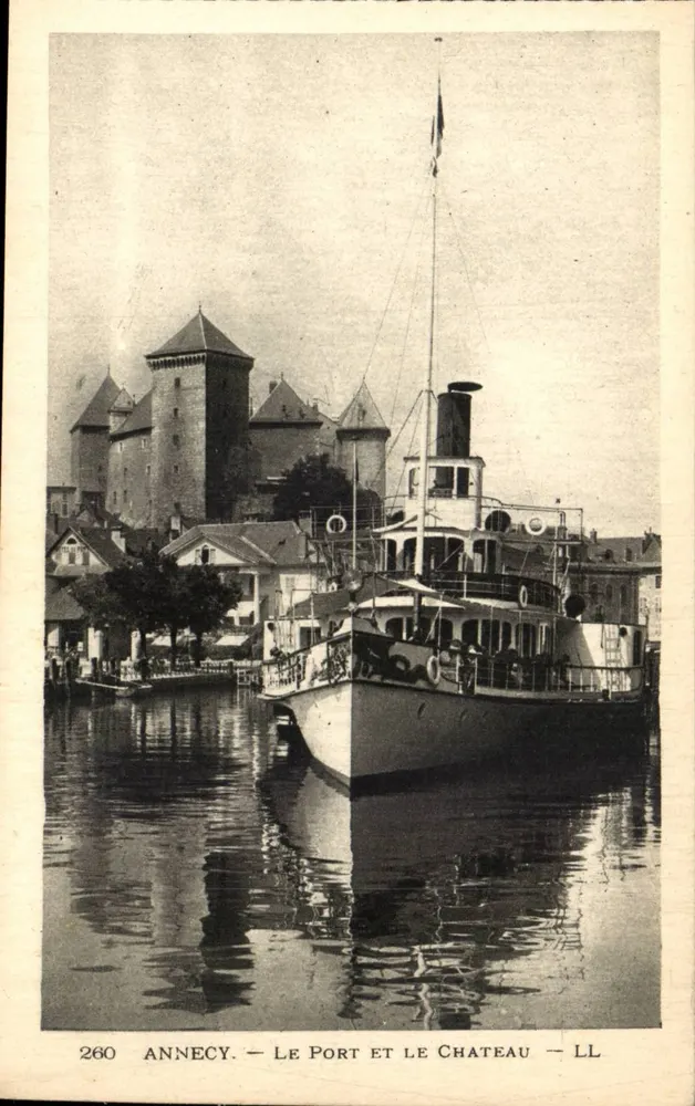 Annecy — Der Hafen und das Schloss — LL - Vorderseite