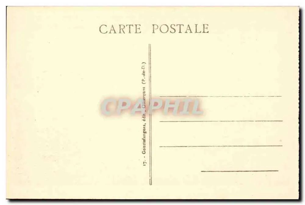 Umgebung des MONT-DORE - Roche Tuilière und Roche Sanadoire — L'Auvergne Poétique, Verlag Gantofarges (P.-de-D.) - Rückseite