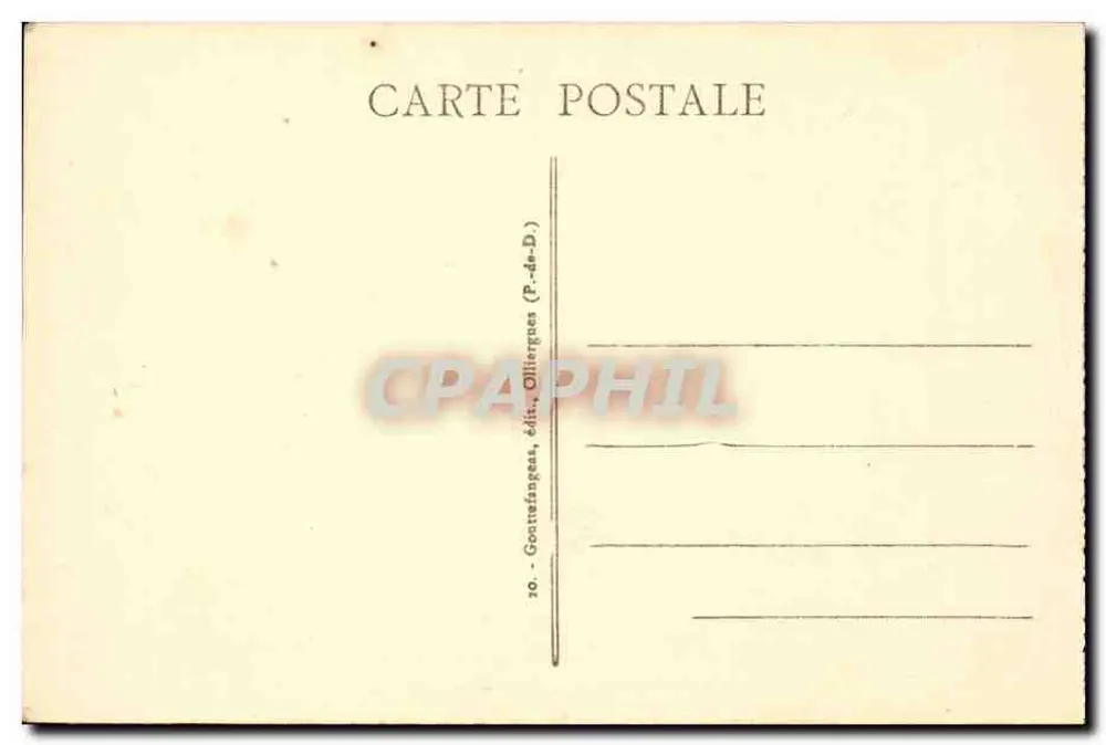 See Chambon - Die Bucht und ihre Badegäste — L'Auvergne Poétique, Verlag G.d'O - Rückseite