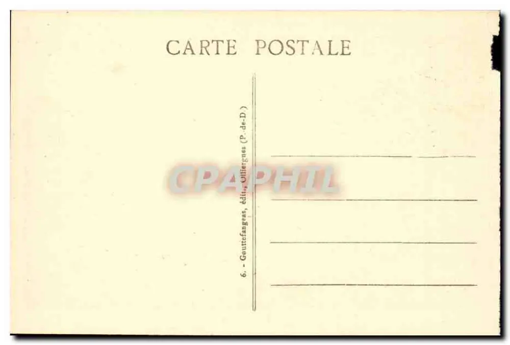Le Lac Pavin — L'Auvergne Poétique — G. d'O. - Verso