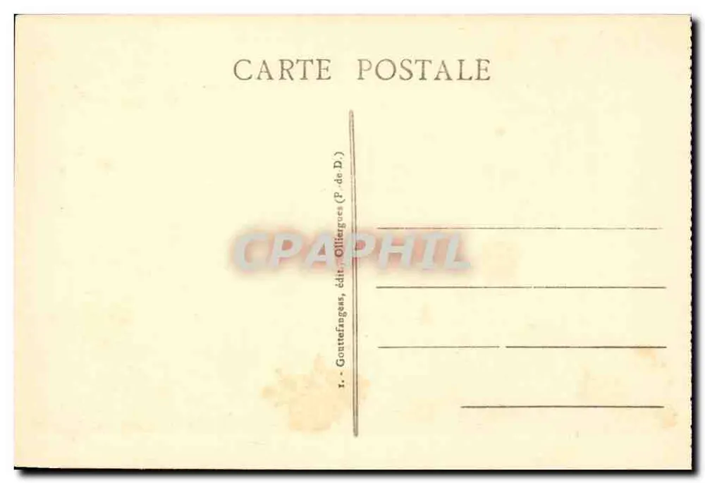 Castelo de MUROLS (lado Oeste) — A Poética da Auvergne — editor Gouttefanges - Verso