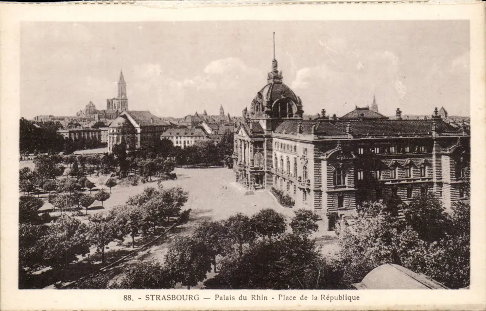 Strasbourg — Palais du Rhin — Place de la République — n° 88 - Vorderseite
