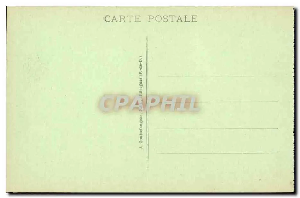 Altes Royat und Puy de Dôme — Allgemeine Ansicht — a.d'o. n°1138 - Rückseite