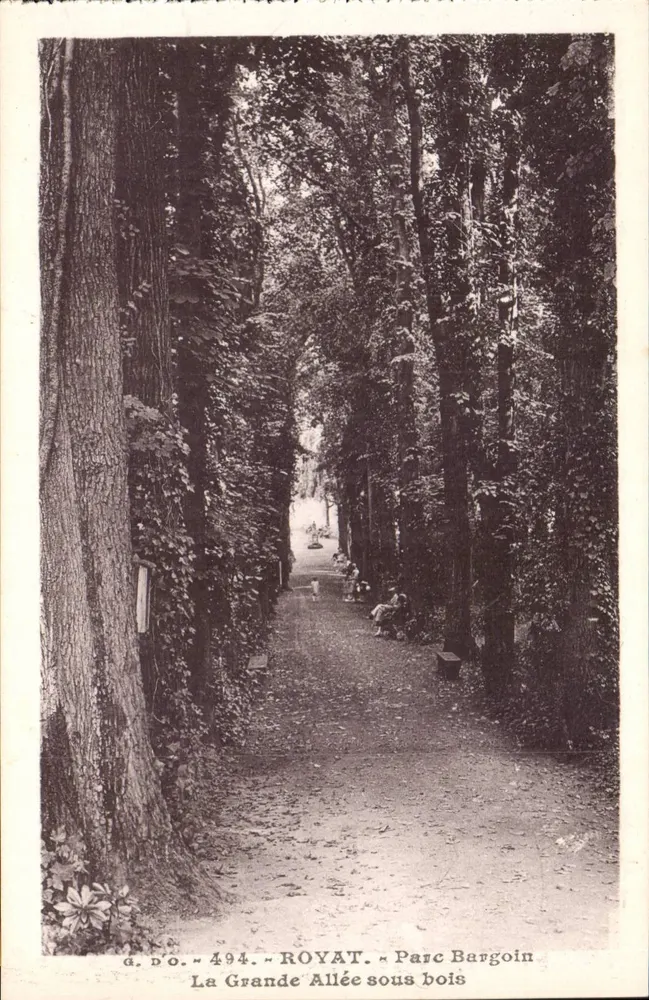 Royat - Park Bargoin - Die große Schattenspur — G. D.O., Nr. 494 - Vorderseite