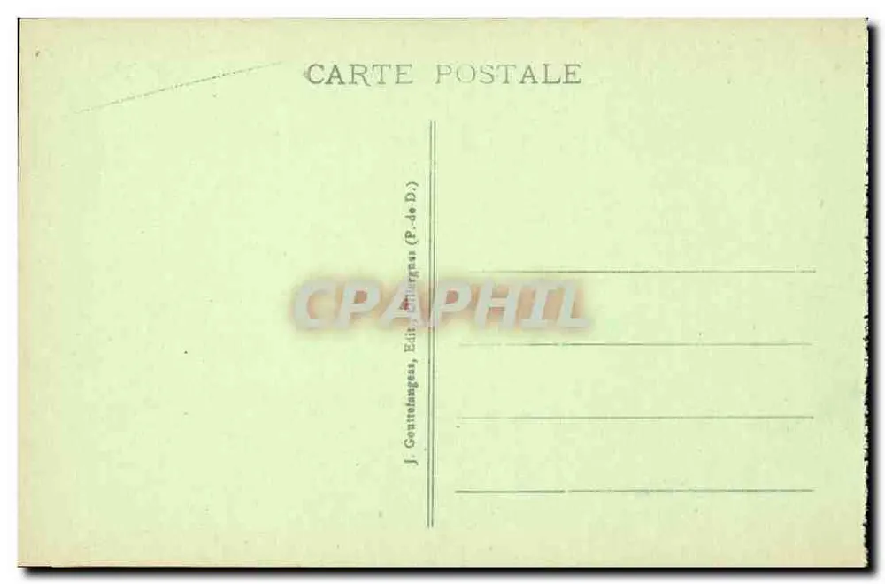 Royat - Park Bargoin - Die große Schattenspur — G. D.O., Nr. 494 - Rückseite