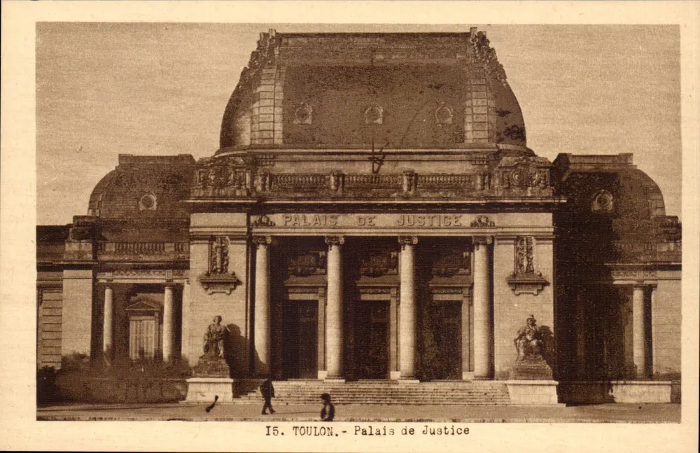 Toulon — Paleis van Justitie — Heliochrome Coteau, Marseille - Voorkant