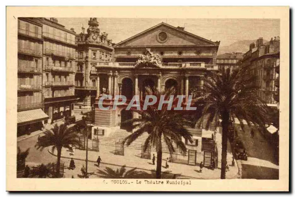 Toulon — Das Municipale Theater — Imprimerie du Coteau, Toulon - Vorderseite