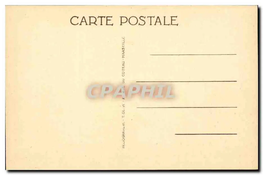 Toulon — Das Municipale Theater — Imprimerie du Coteau, Toulon - Rückseite