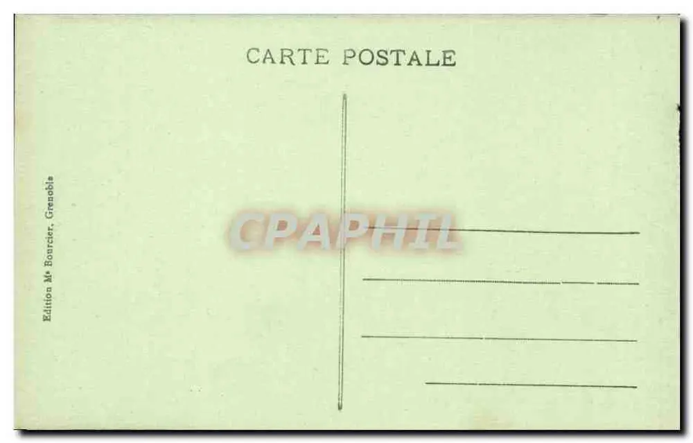 Dauphiné - Grande-Chartreuse - Innenraum einer Zelle - Schlafzimmer - Rückseite