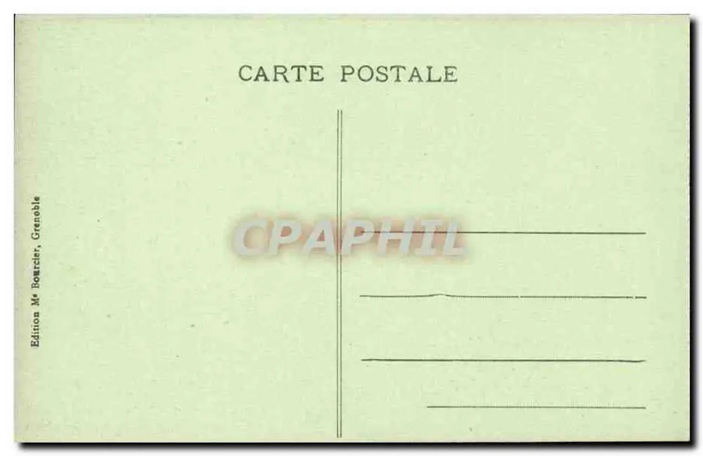 Innenraum des Konvents - Grande-Chartreuse - Dauphiné — Edition von Mme Boarcier, Grenoble - Rückseite