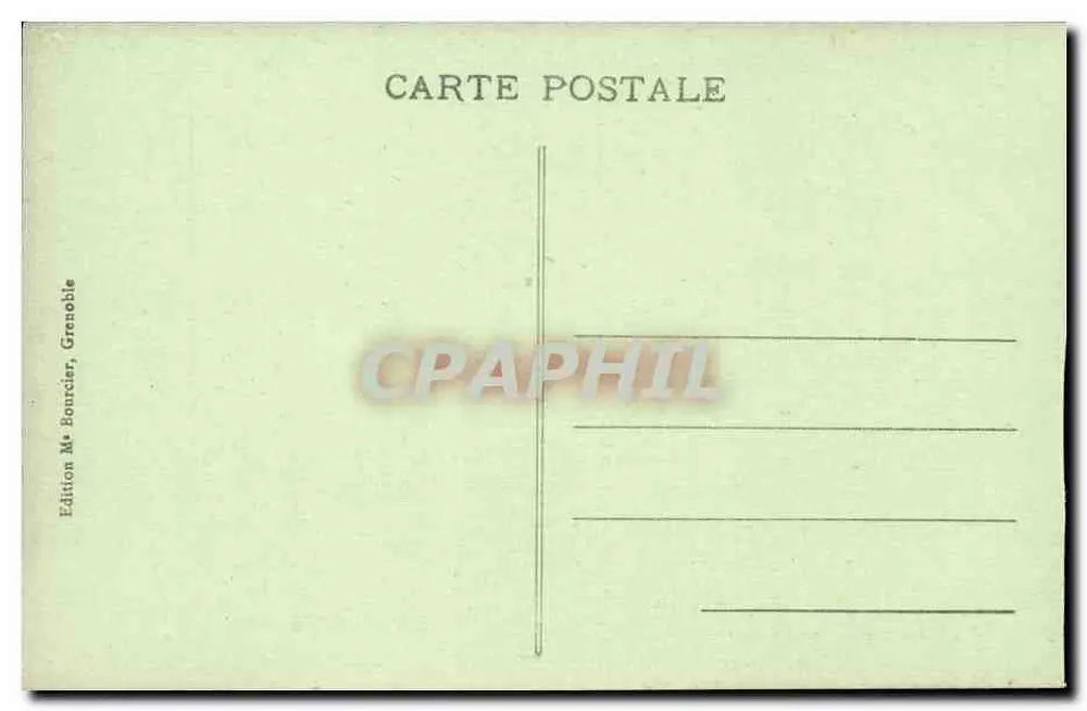 La Grande-Chartreuse — A Biblioteca — Dauphiné — Éd. Mr. Bouncrier, Grenoble - Verso