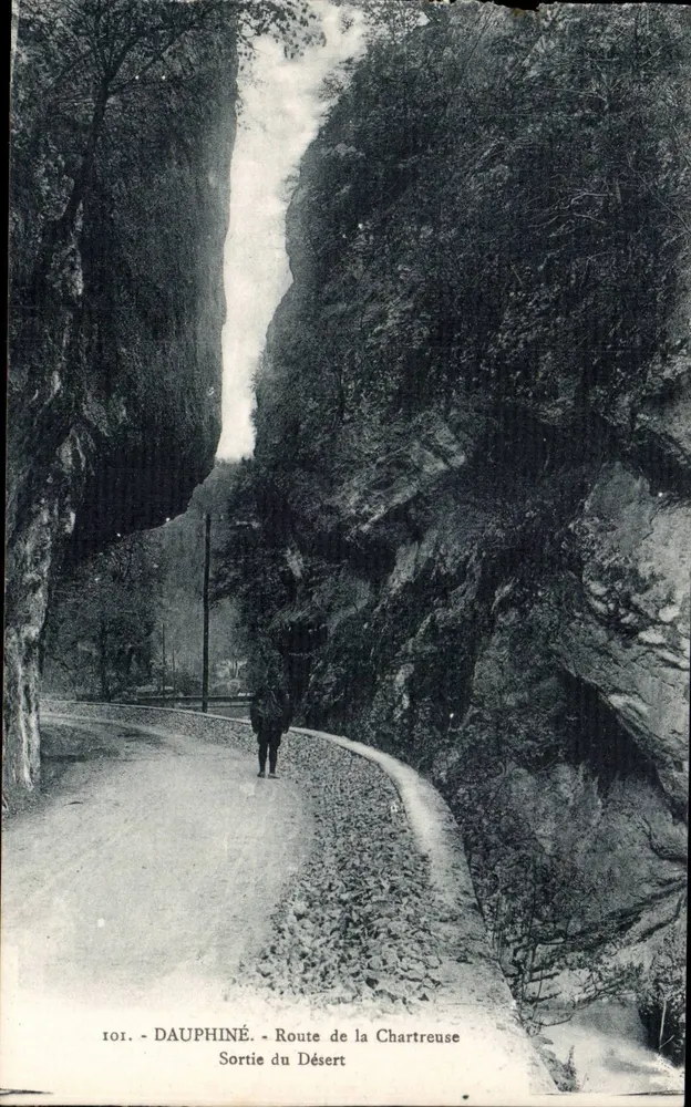 Ausgang aus dem Wüsten — Route de la Chartreuse — Dauphiné - Vorderseite