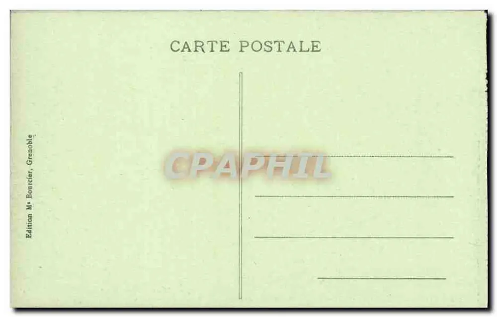 Grande-Chartreuse - Entrada do Convento — Dauphiné, n°613 - Verso